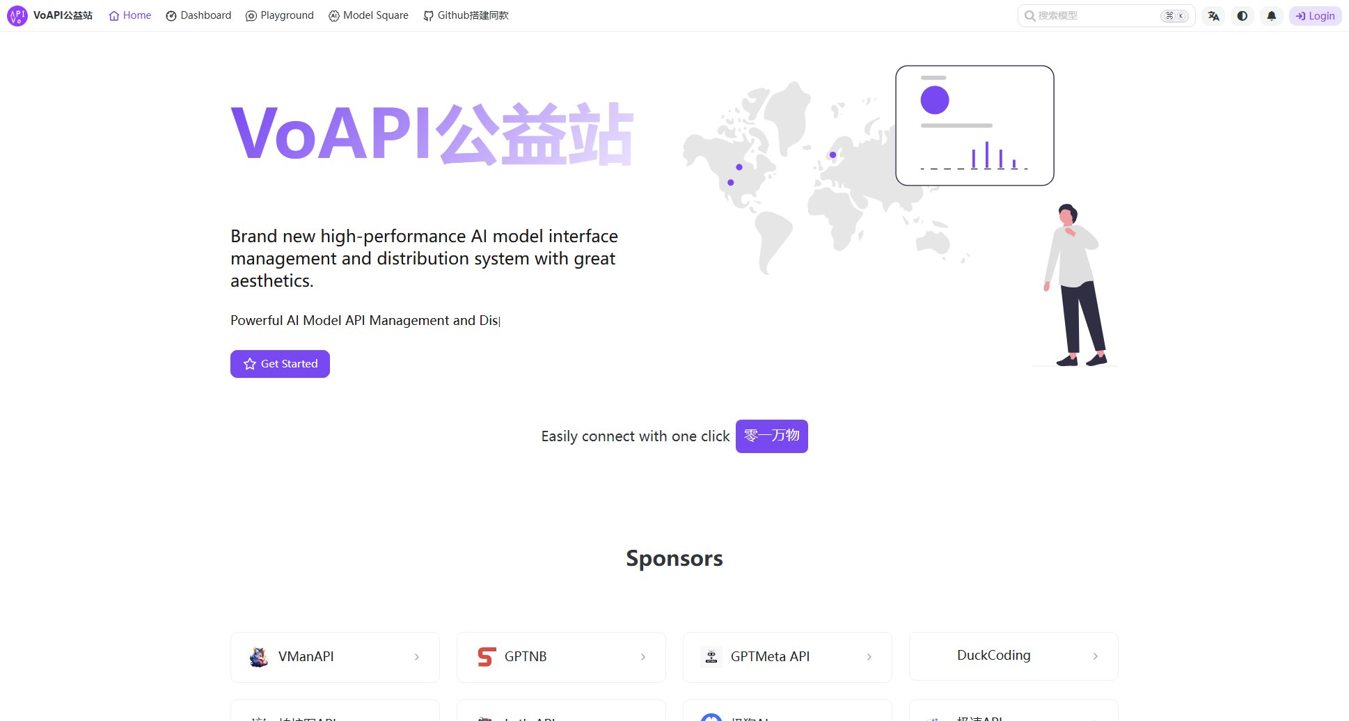 VoAPI公益站 VoAPI公益站 Interface & Screenshots