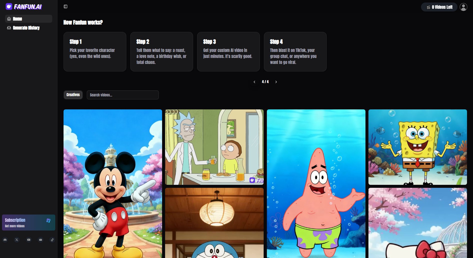 Fanfun.ai Fanfun.ai Interface & Screenshots