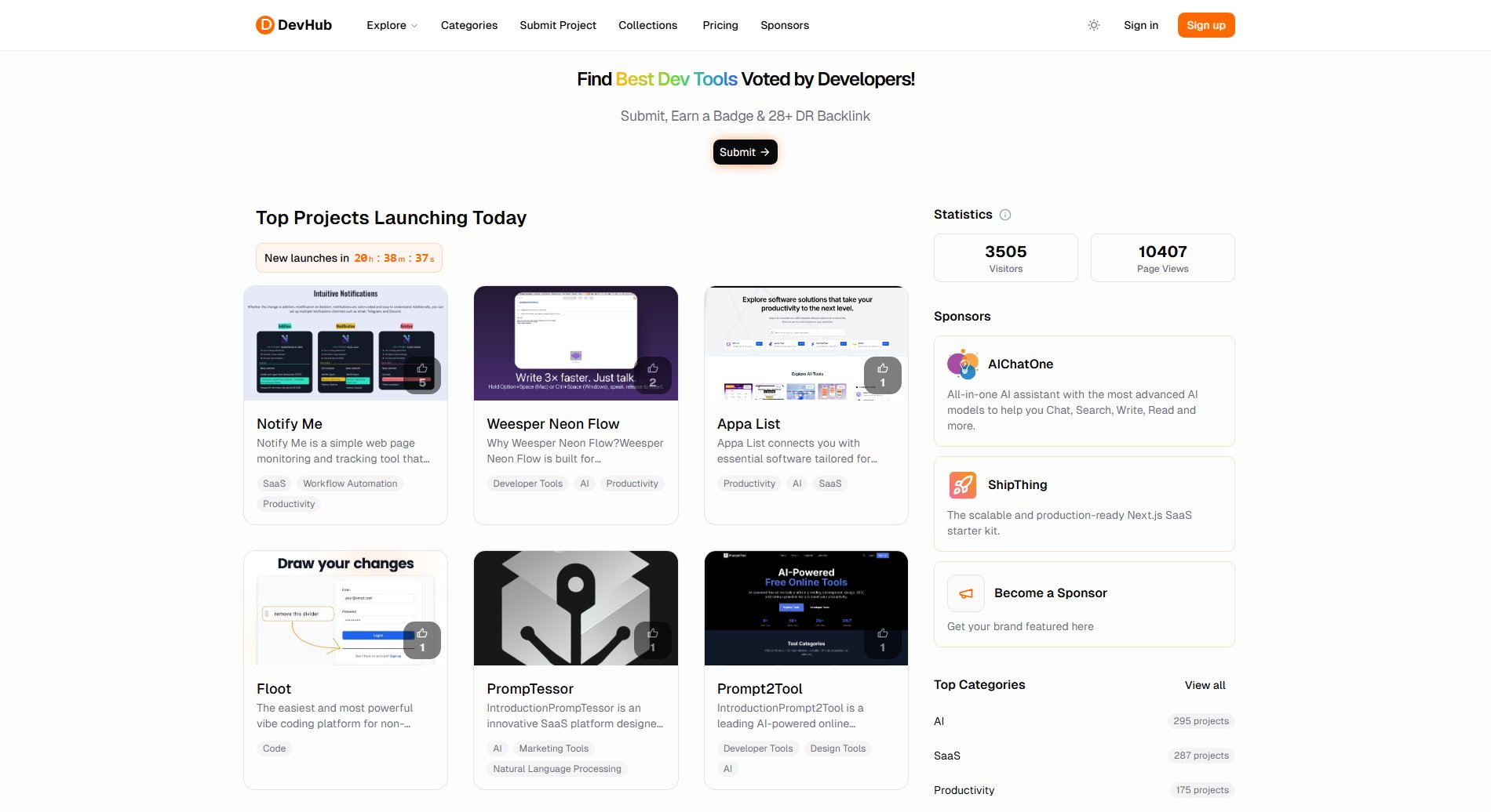 DevHub DevHub Interface & Screenshots