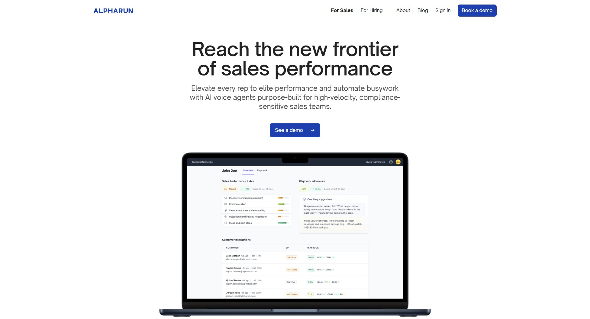 Alpharun Alpharun Interface & Screenshots
