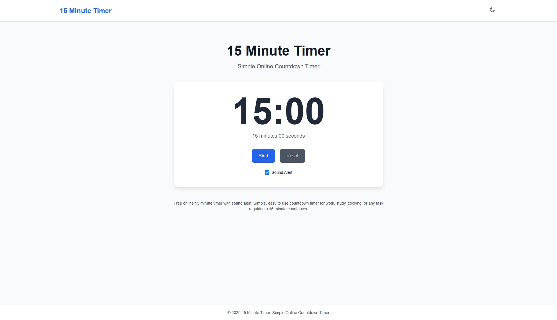 15 Minute Timer 15 Minute Timer Interface & Screenshots