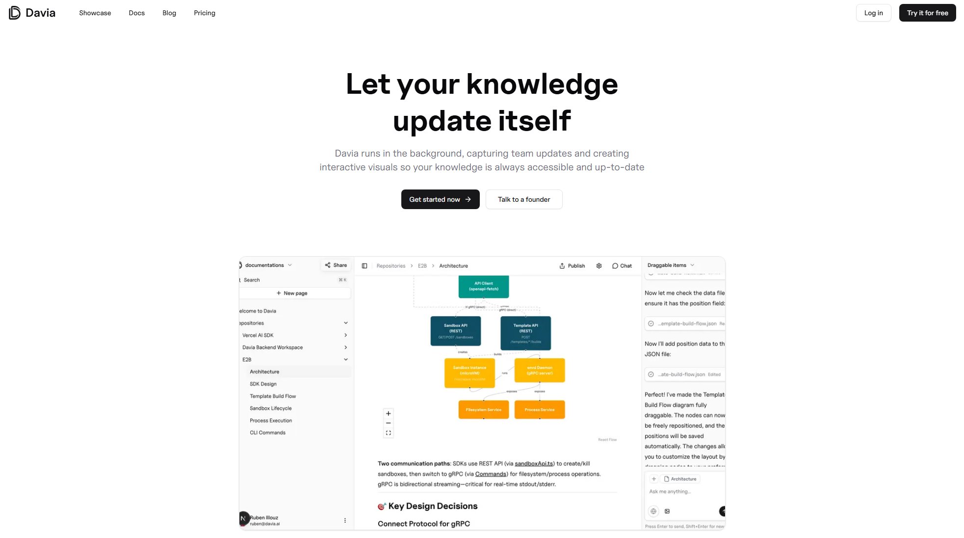 Davia Davia Interface & Screenshots