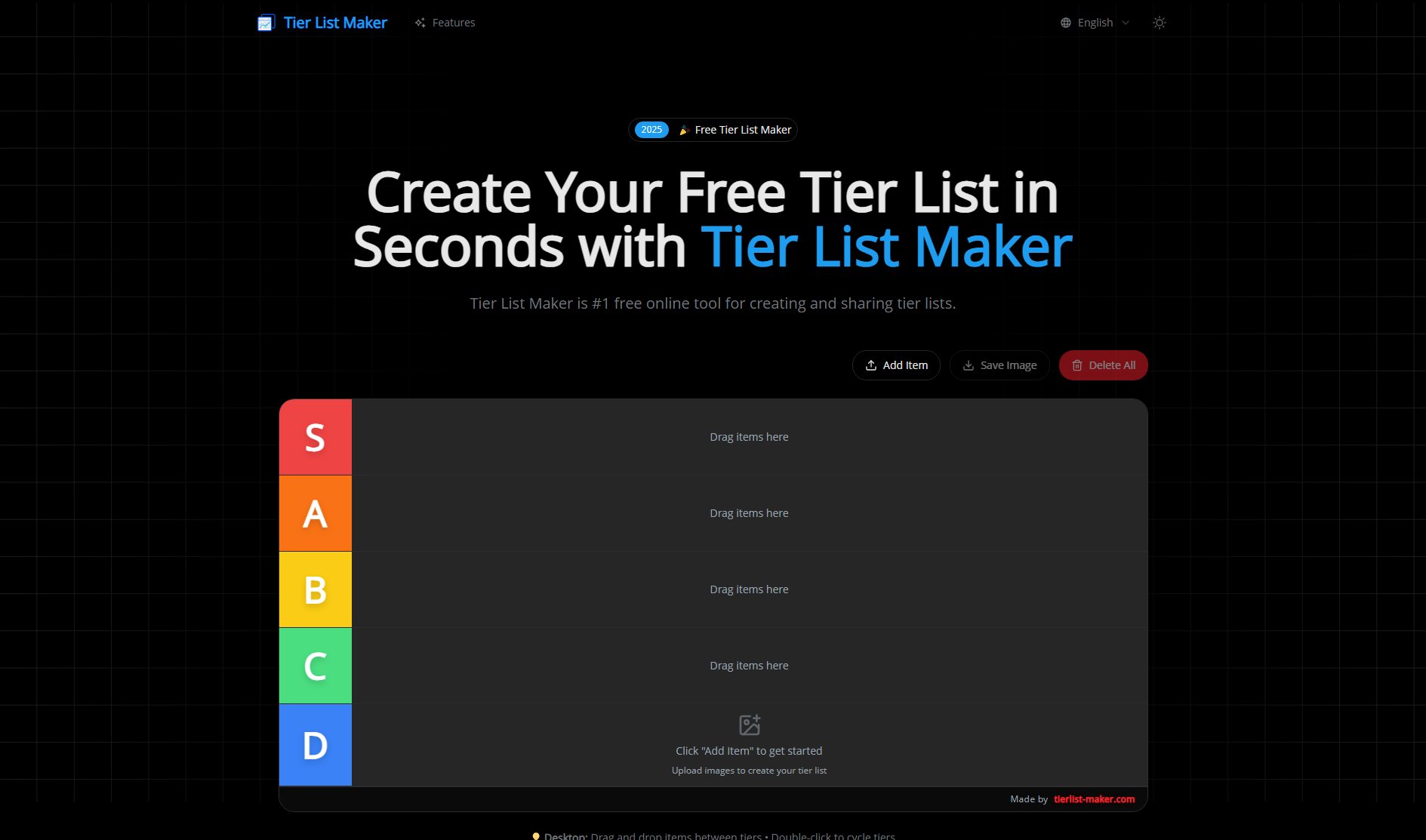 Tier List Maker Tier List Maker Interface & Screenshots Tier List Maker Tier List Maker Interface & Screenshots
