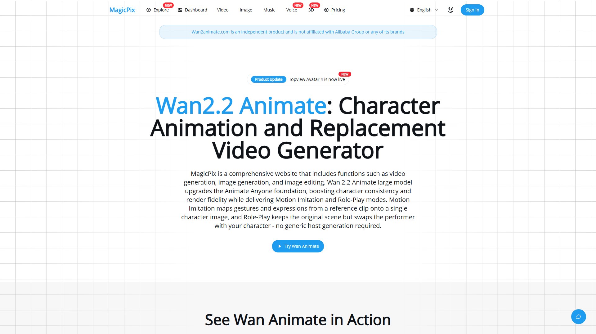 Wan2.2 Animate Wan2.2 Animate Interface & Screenshots Wan2.2 Animate Wan2.2 Animate Interface & Screenshots