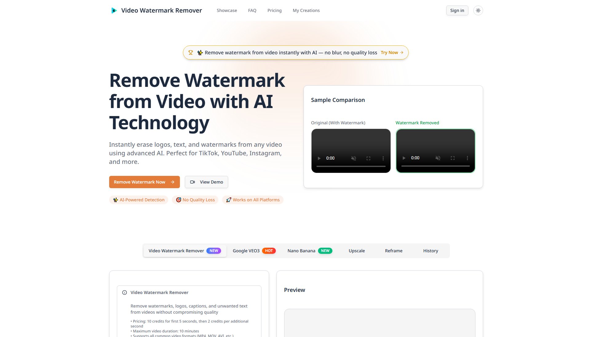 AI Video Watermark Remover AI Video Watermark Remover Interface & Screenshots AI Video Watermark Remover AI Video Watermark Remover Interface & Screenshots