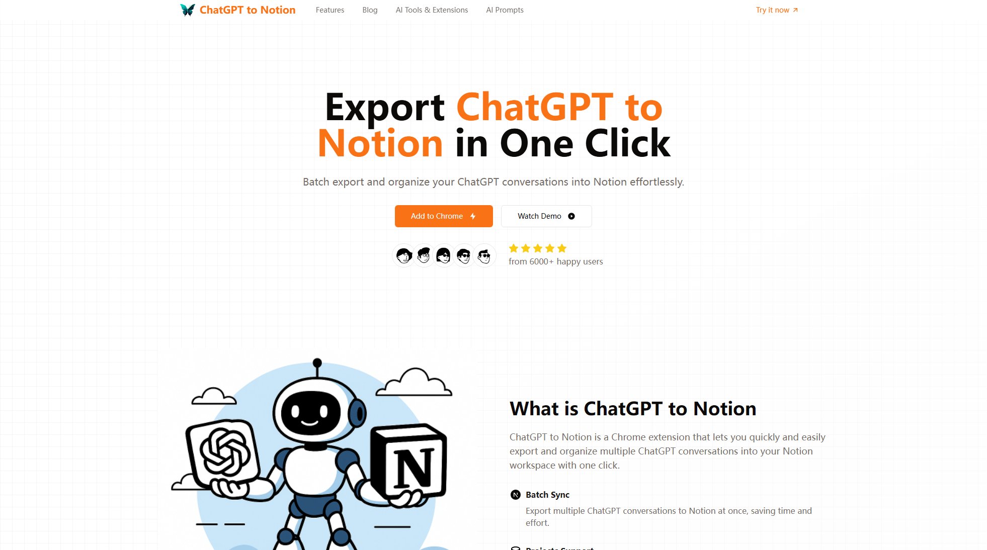 ChatGPT to Notion ChatGPT to Notion Interface & Screenshots ChatGPT to Notion ChatGPT to Notion Interface & Screenshots