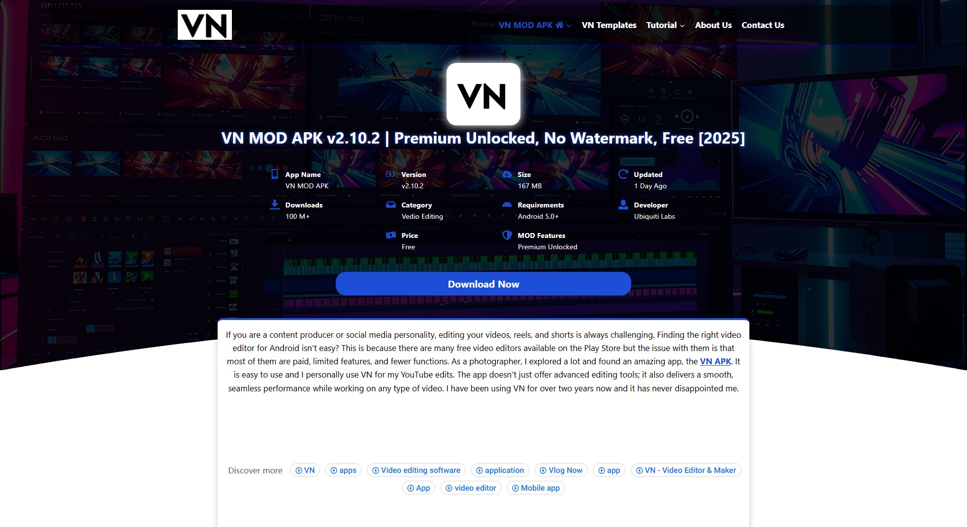 VN MOD APK VN MOD APK Interface & Screenshots