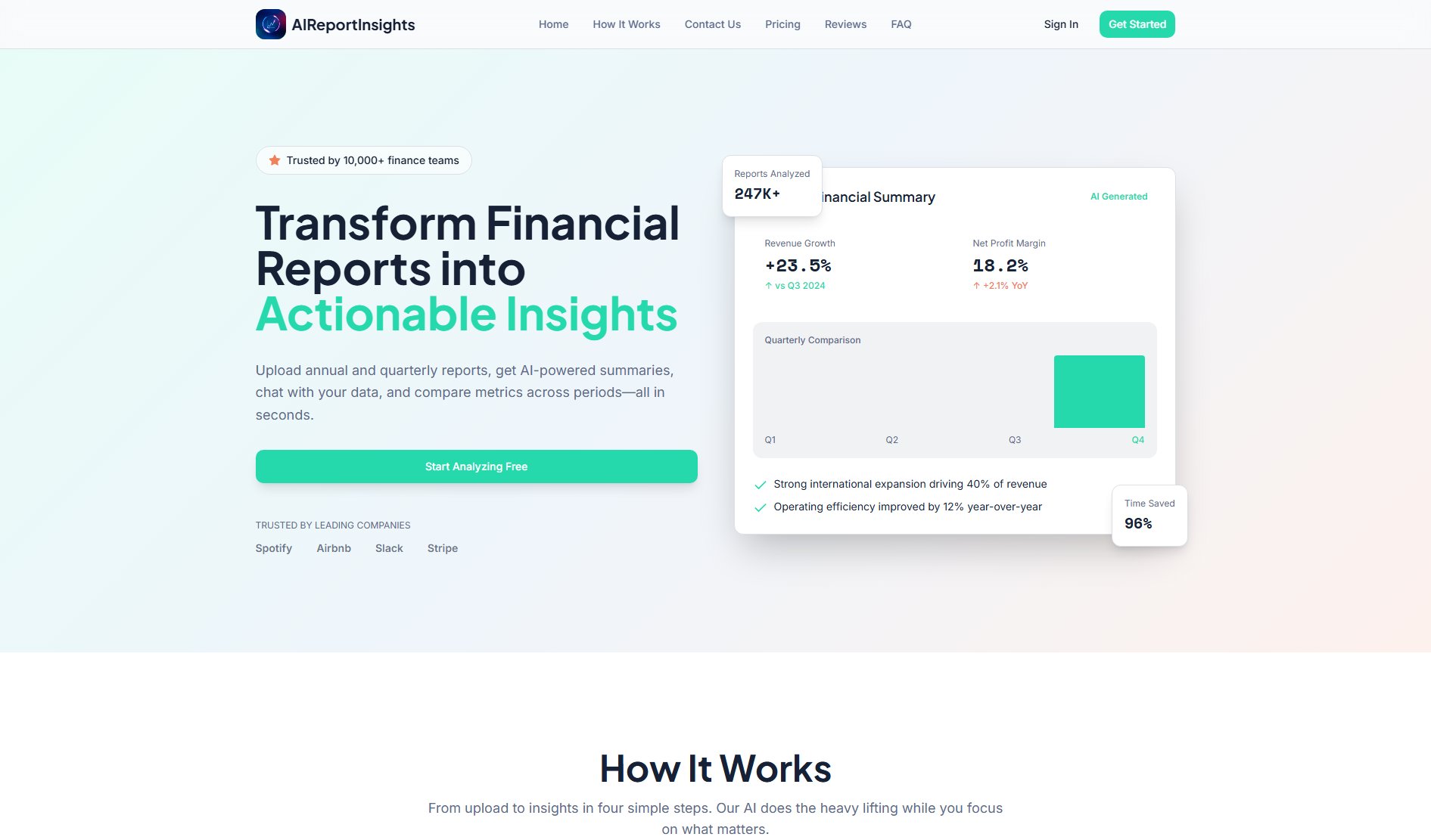 AIReportInsights AIReportInsights Interface & Screenshots AIReportInsights AIReportInsights Interface & Screenshots