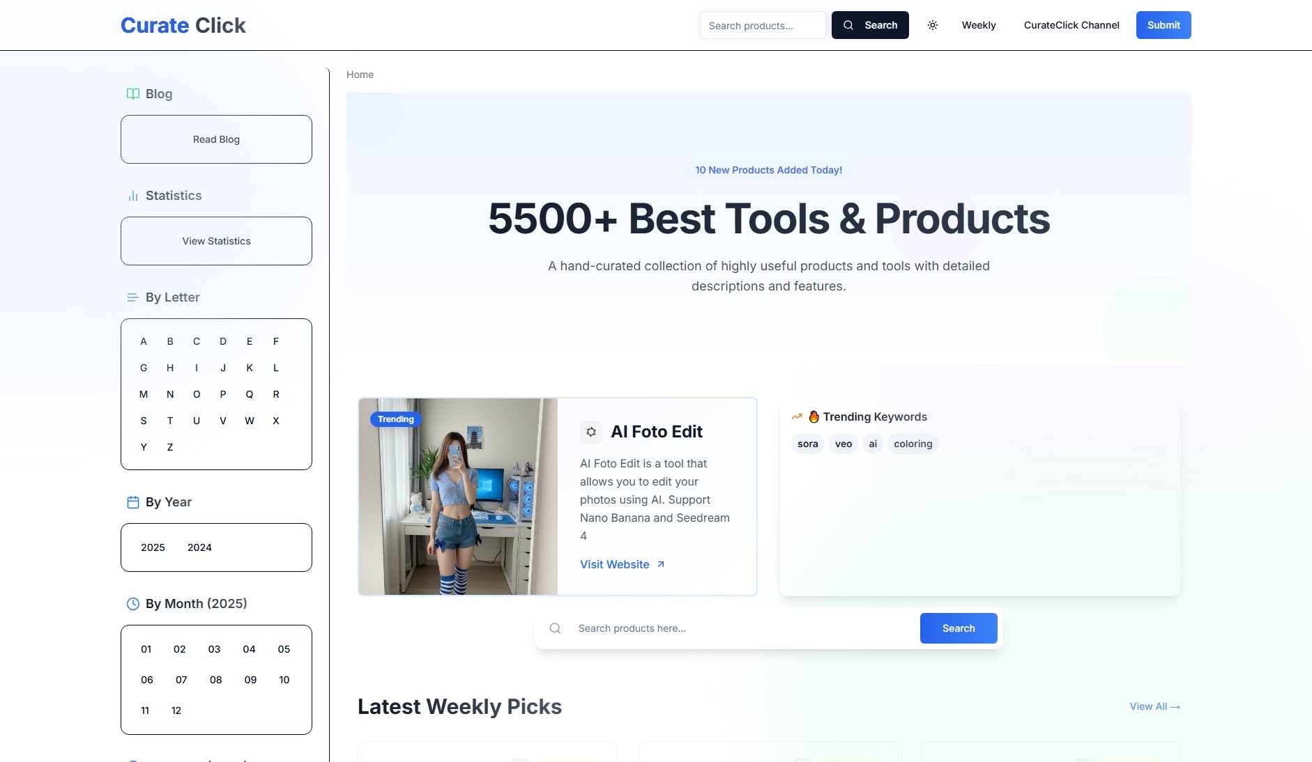 CurateClick CurateClick Interface & Screenshots CurateClick CurateClick Interface & Screenshots