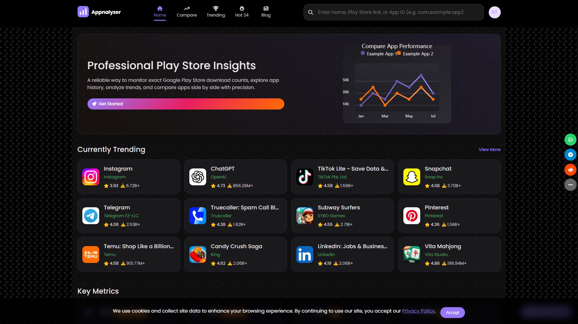 Appnalyzer Appnalyzer Interface & Screenshots