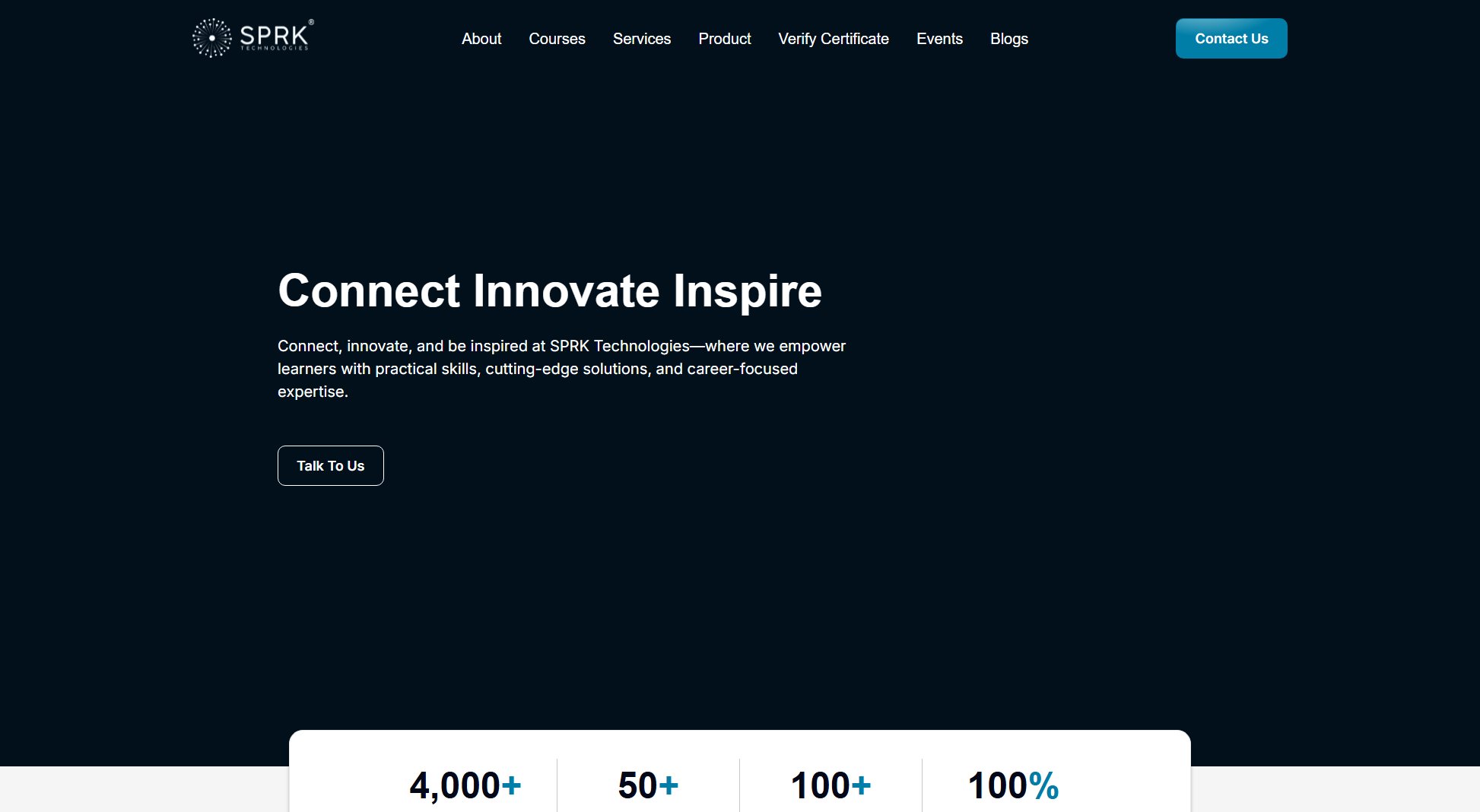 SPRK Technologies SPRK Technologies Interface & Screenshots SPRK Technologies SPRK Technologies Interface & Screenshots