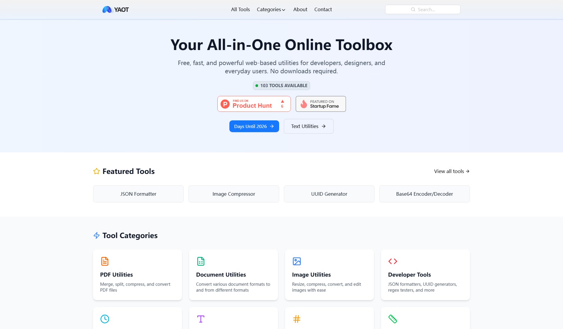 Yet Another Online Toolbox Yet Another Online Toolbox Interface & Screenshots
