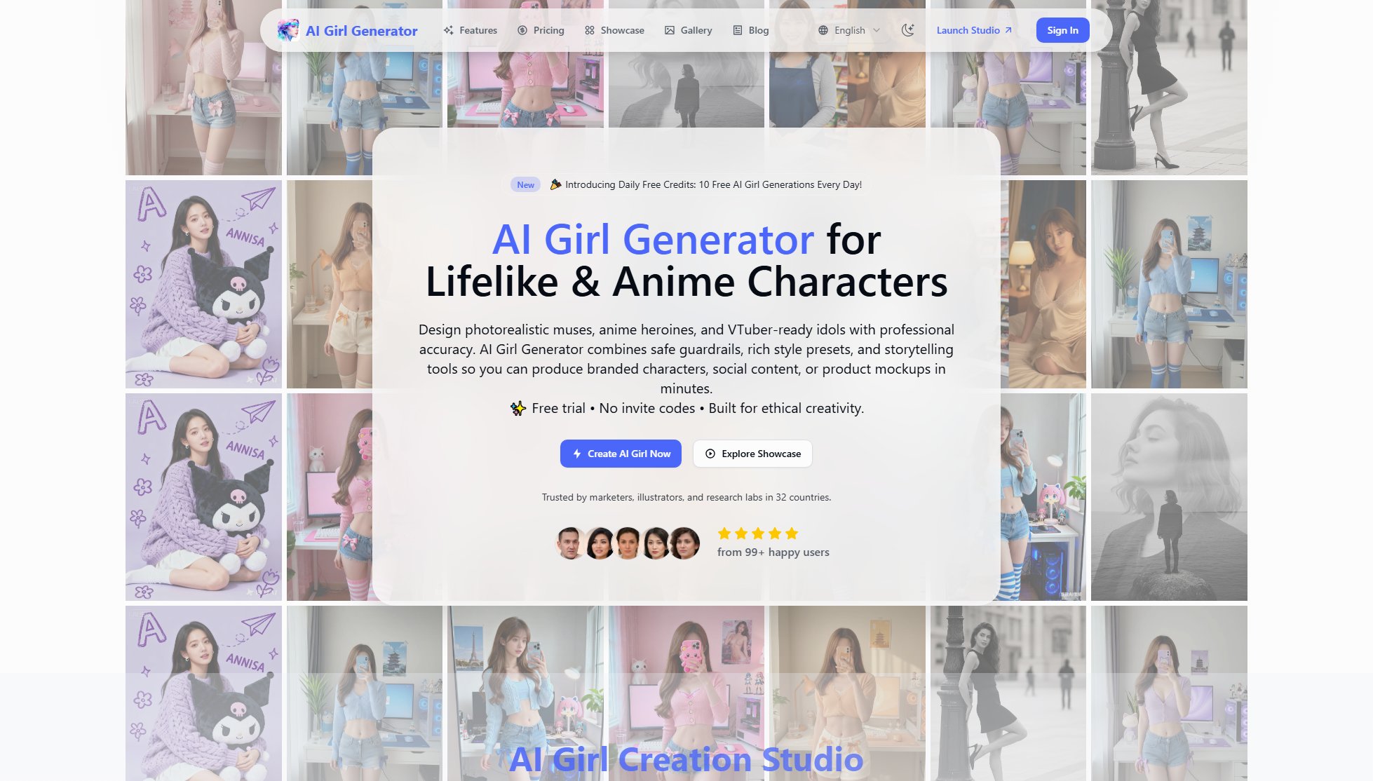 AI Girl Generator AI Girl Generator Interface & Screenshots