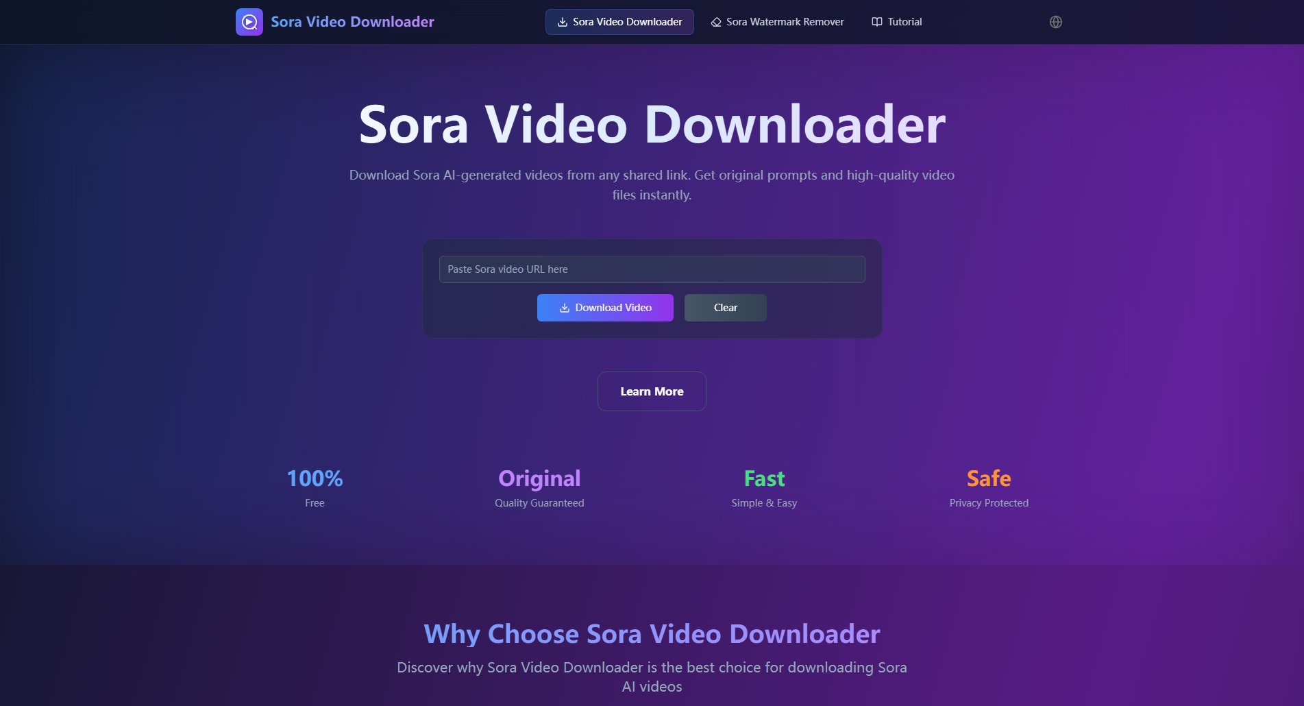 Sora Video Downloader Sora Video Downloader Interface & Screenshots Sora Video Downloader Sora Video Downloader Interface & Screenshots
