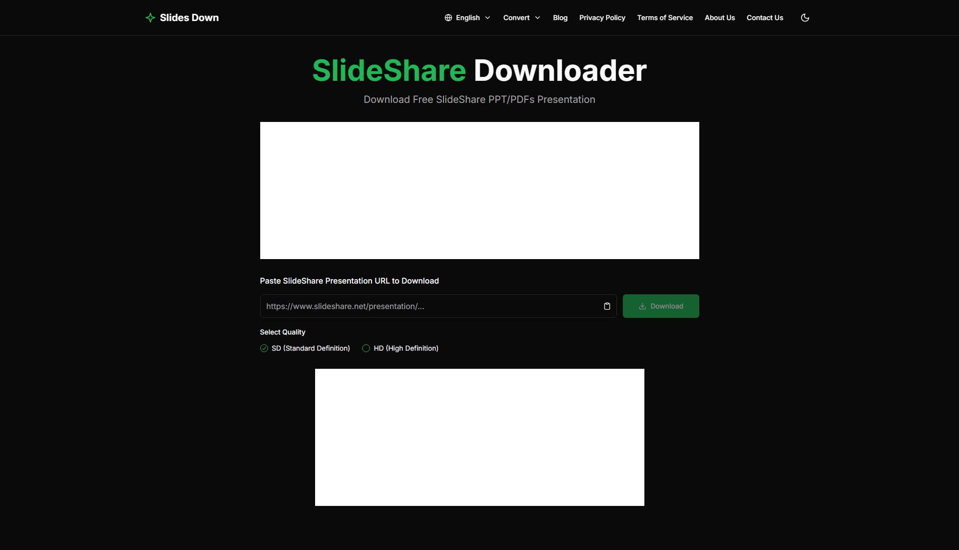 SlideShare Downloader SlideShare Downloader Interface & Screenshots SlideShare Downloader SlideShare Downloader Interface & Screenshots
