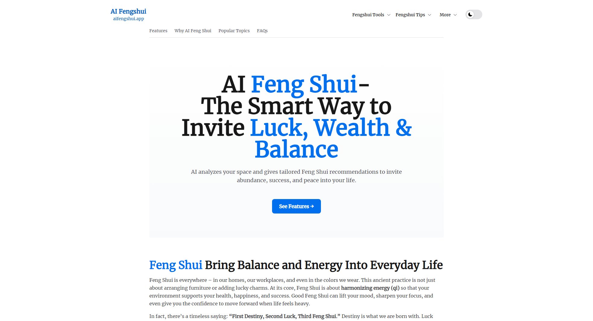 AI Feng Shui AI Feng Shui Interface & Screenshots AI Feng Shui AI Feng Shui Interface & Screenshots