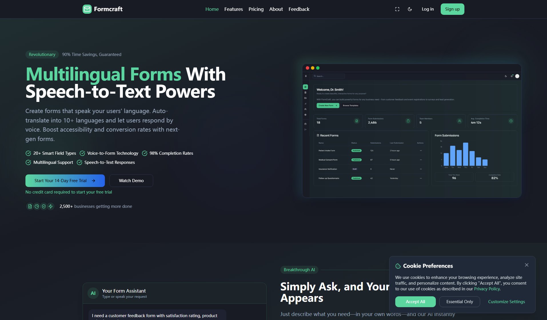 Formcraft Formcraft Interface & Screenshots