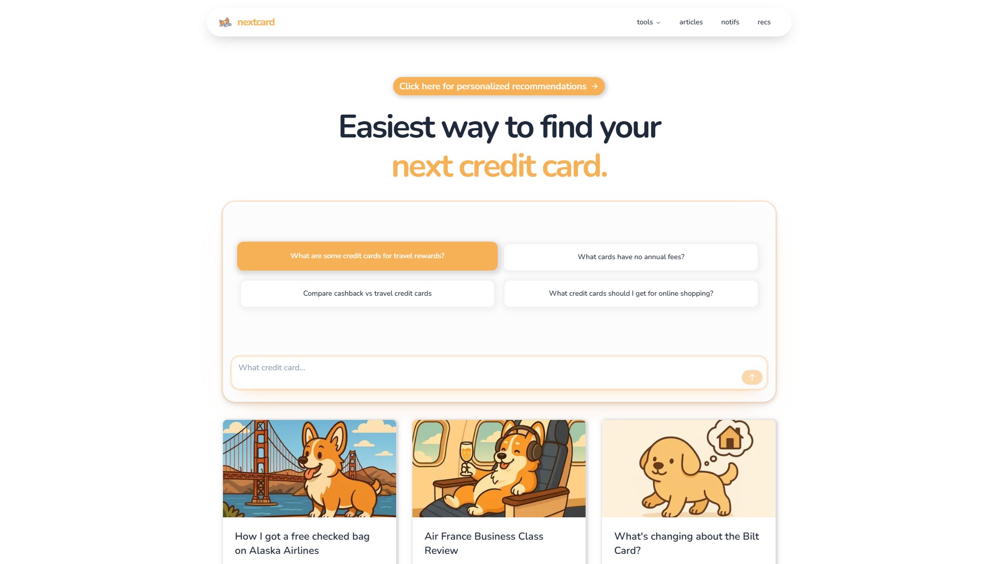 NextCard NextCard Interface & Screenshots
