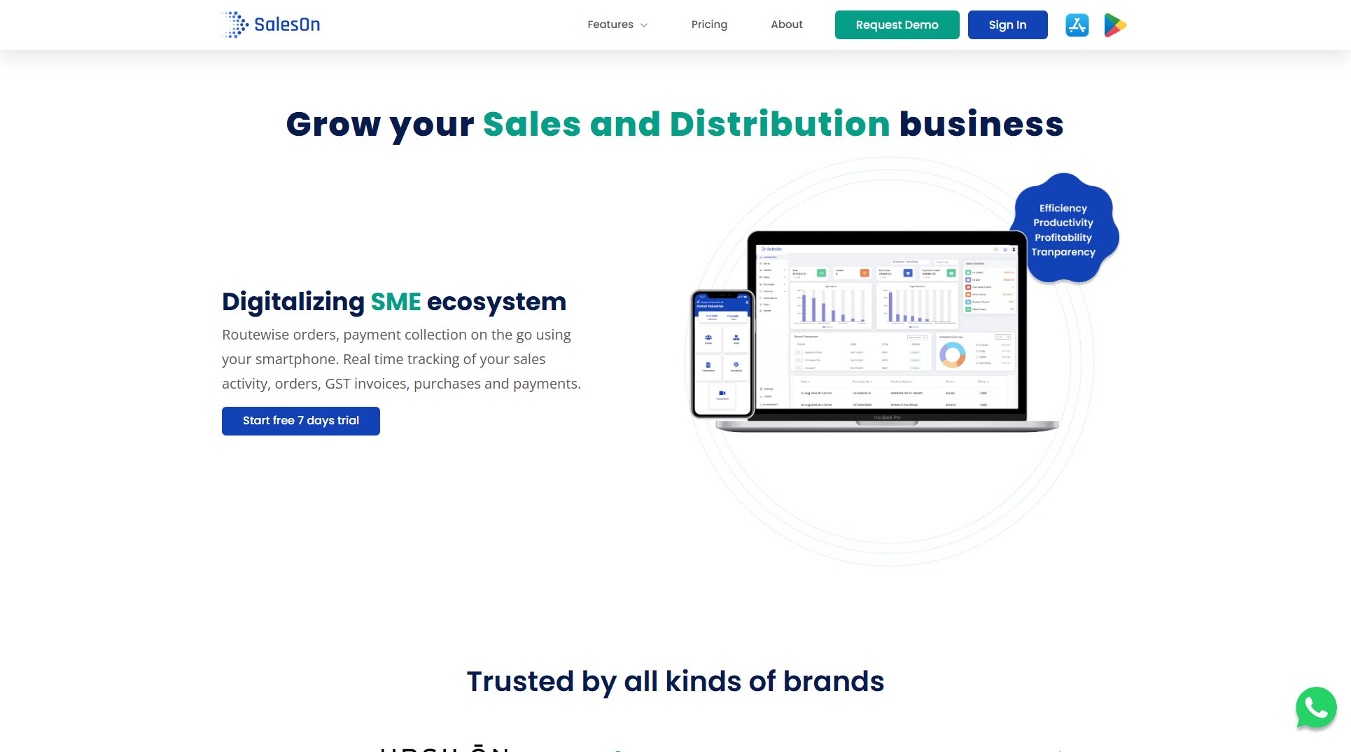 SalesOn SalesOn Interface & Screenshots SalesOn SalesOn Interface & Screenshots