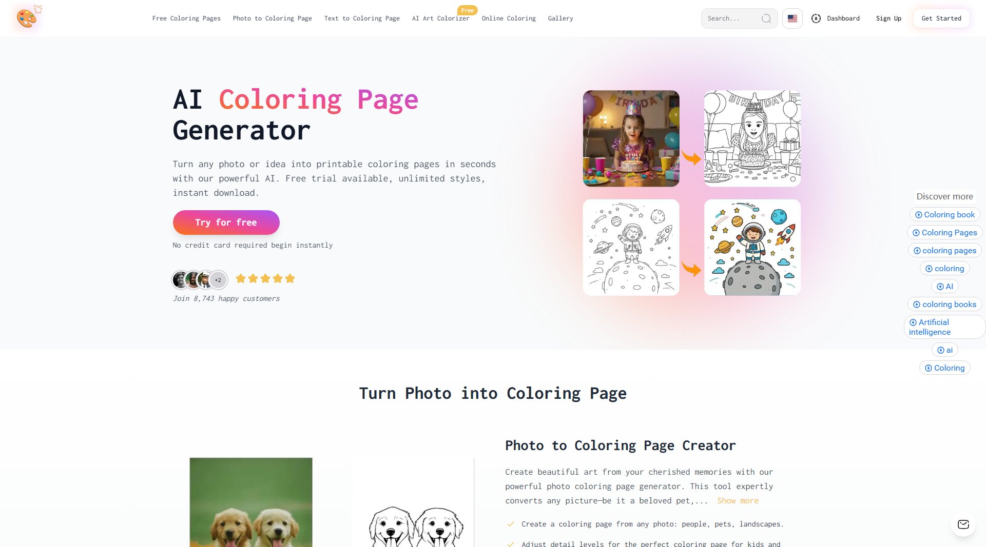 BestColoringPages AI Screenshot