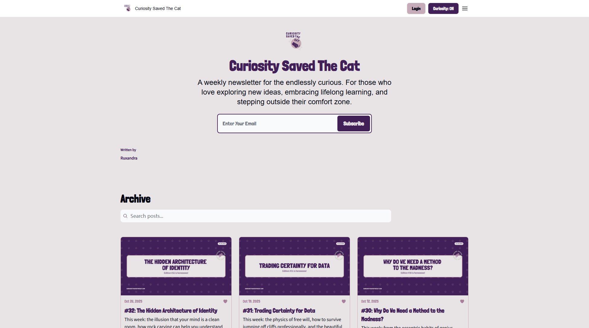 Curiosity Saved The Cat Curiosity Saved The Cat Interface & Screenshots Curiosity Saved The Cat Curiosity Saved The Cat Interface & Screenshots