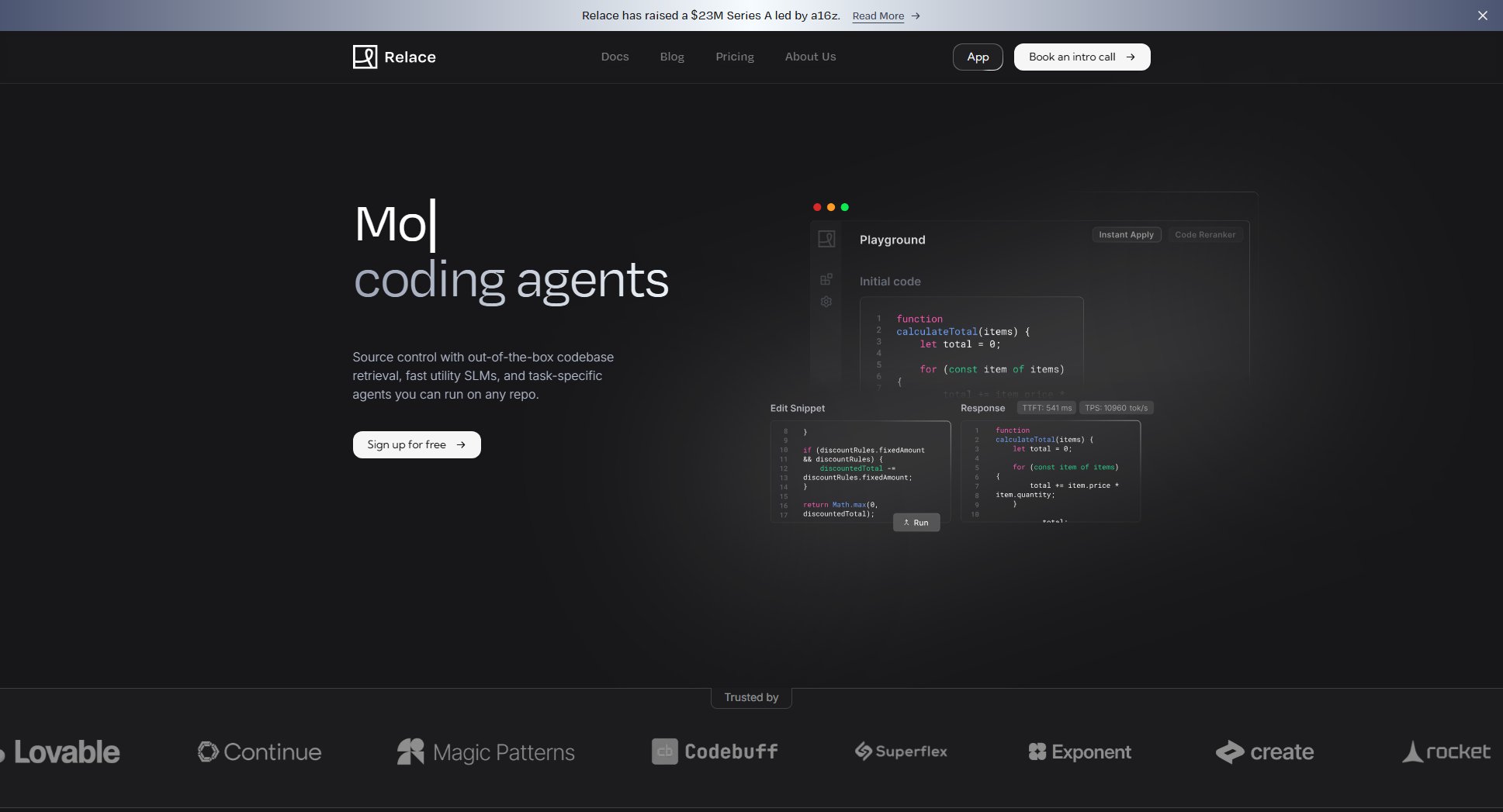 Relace Relace Interface & Screenshots