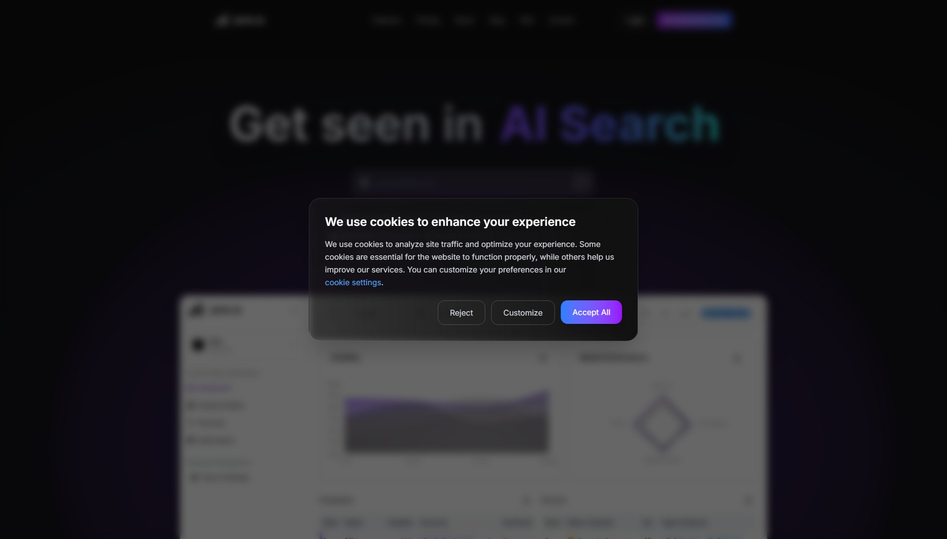 Jarts.io - AEO Analytics Jarts.io - AEO Analytics Interface & Screenshots