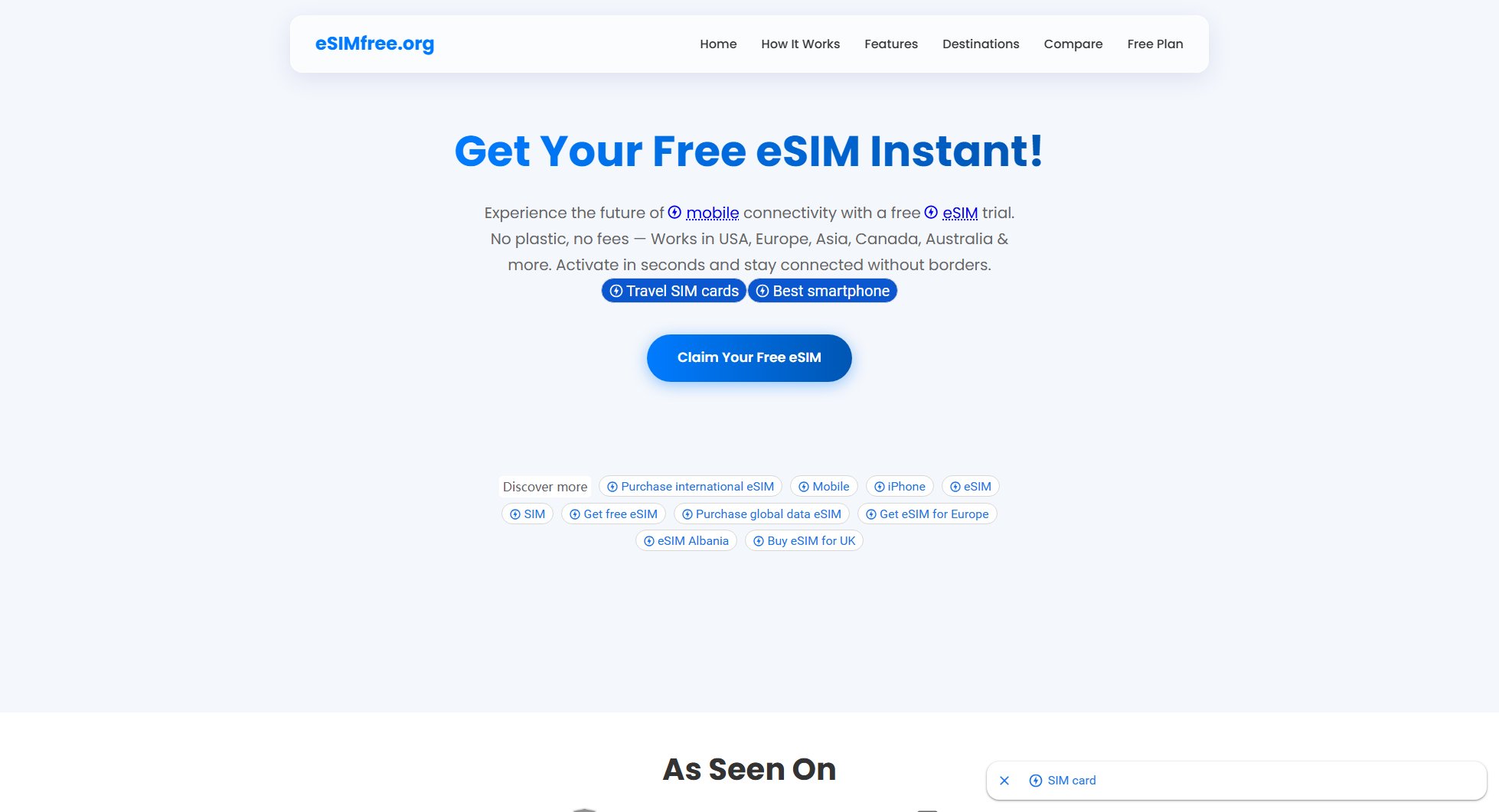 eSIM Free eSIM Free Interface & Screenshots eSIM Free eSIM Free Interface & Screenshots