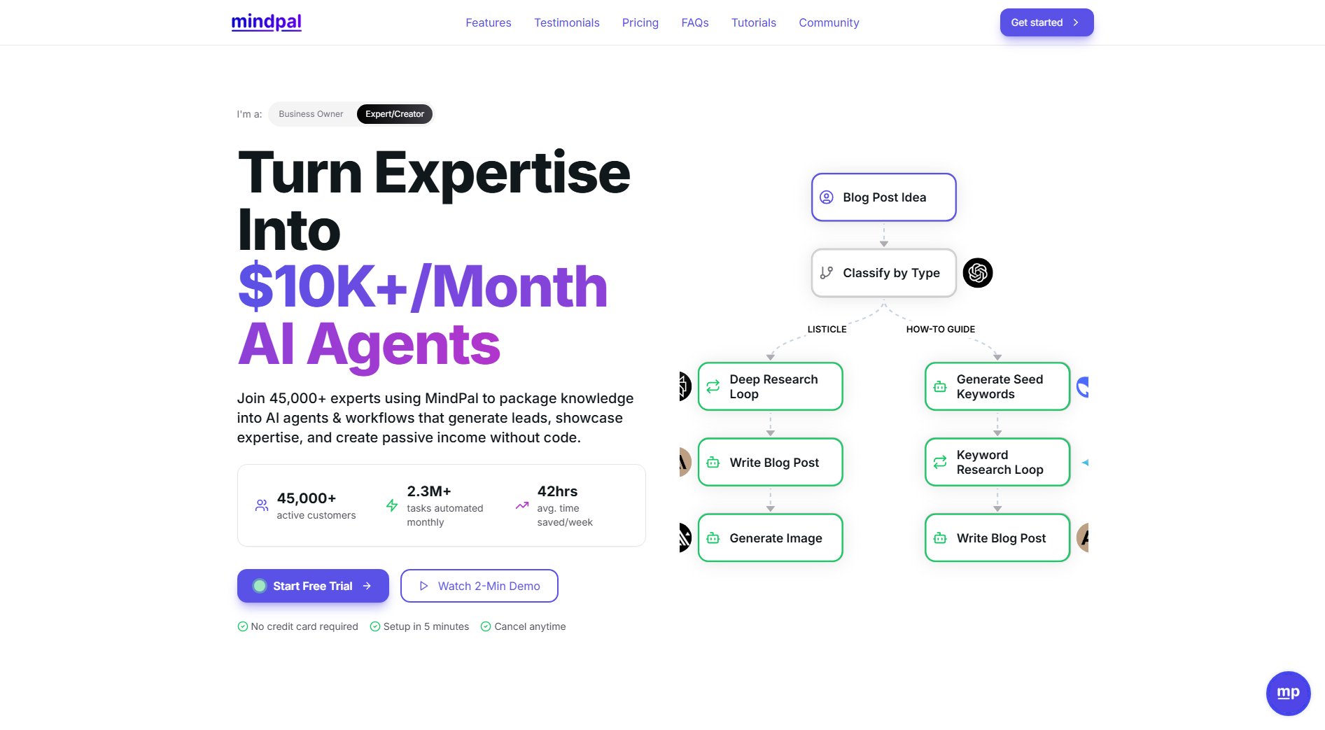 MindPal MindPal Interface & Screenshots MindPal MindPal Interface & Screenshots