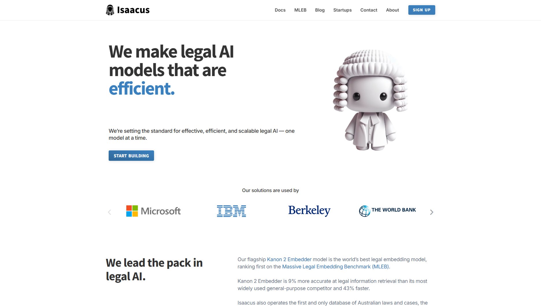 Isaacus Isaacus Interface & Screenshots