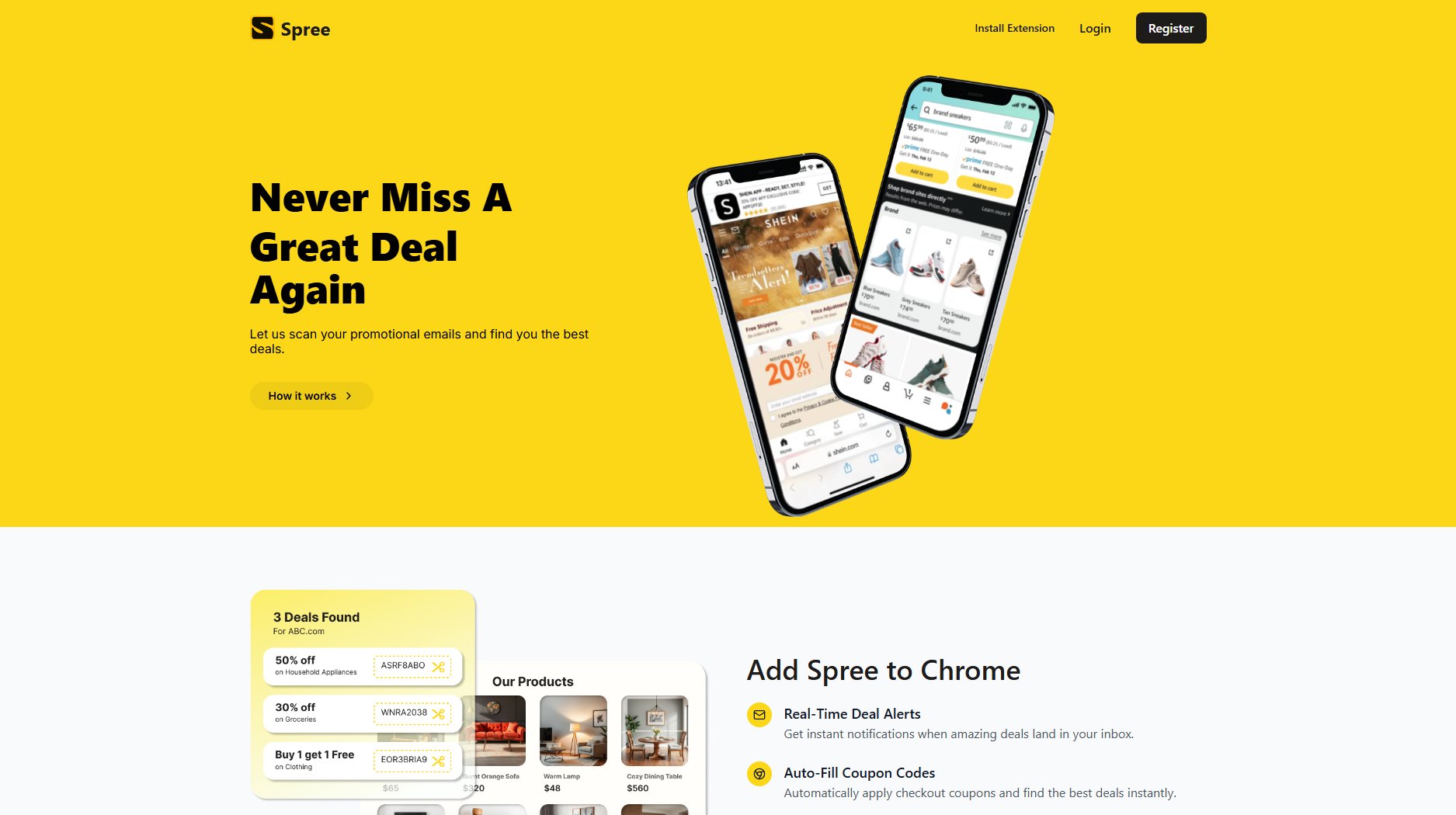 Spree Spree Interface & Screenshots