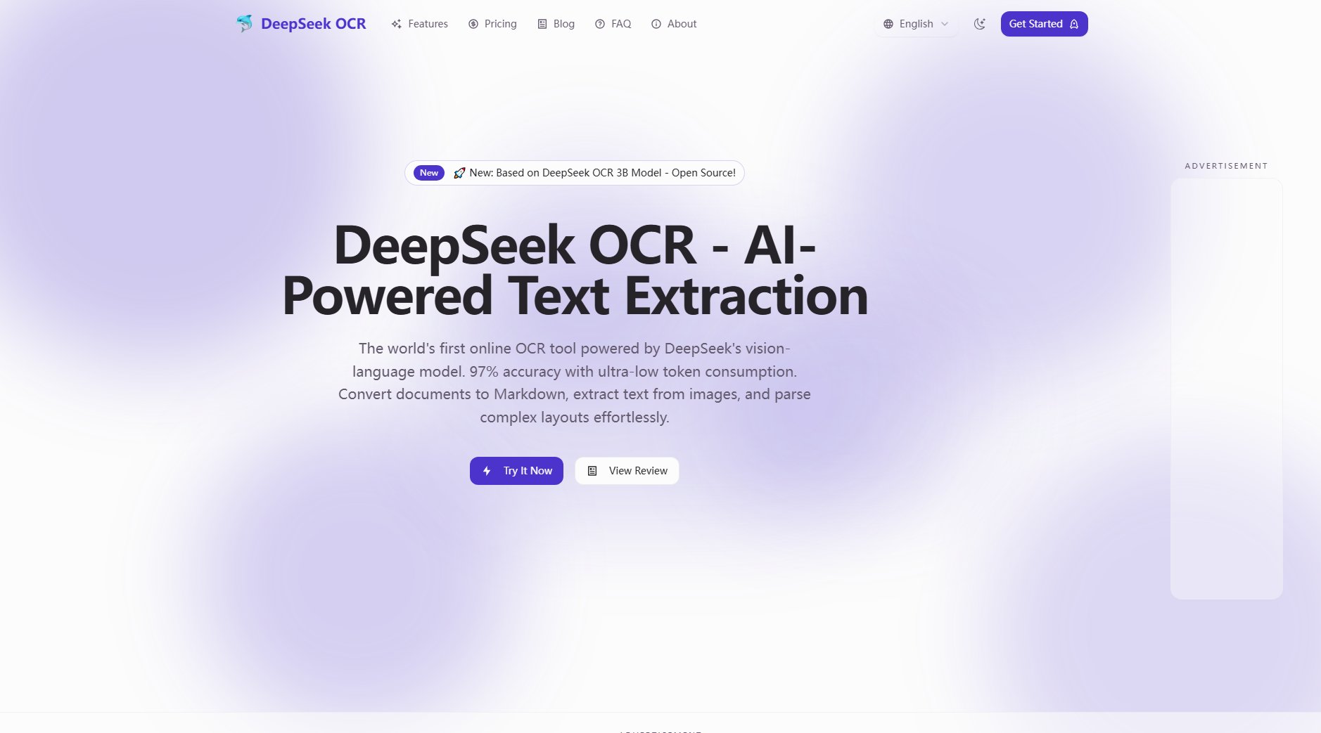DeepSeek OCR DeepSeek OCR Interface & Screenshots