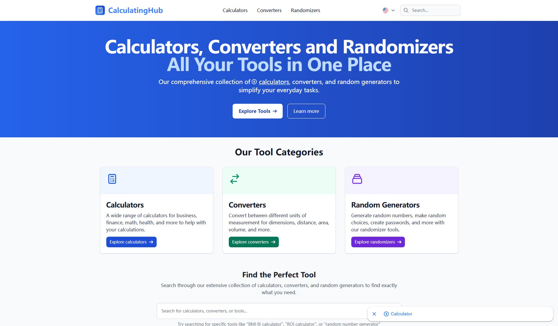 CalculatingHub CalculatingHub Interface & Screenshots CalculatingHub CalculatingHub Interface & Screenshots