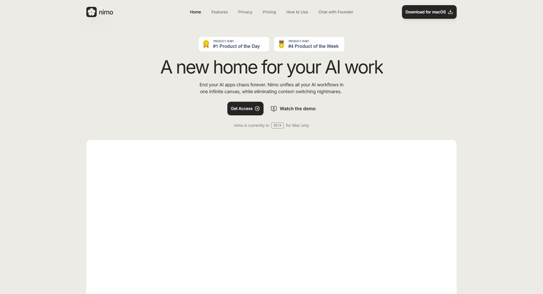 Nimo Nimo Interface & Screenshots Nimo Nimo Interface & Screenshots