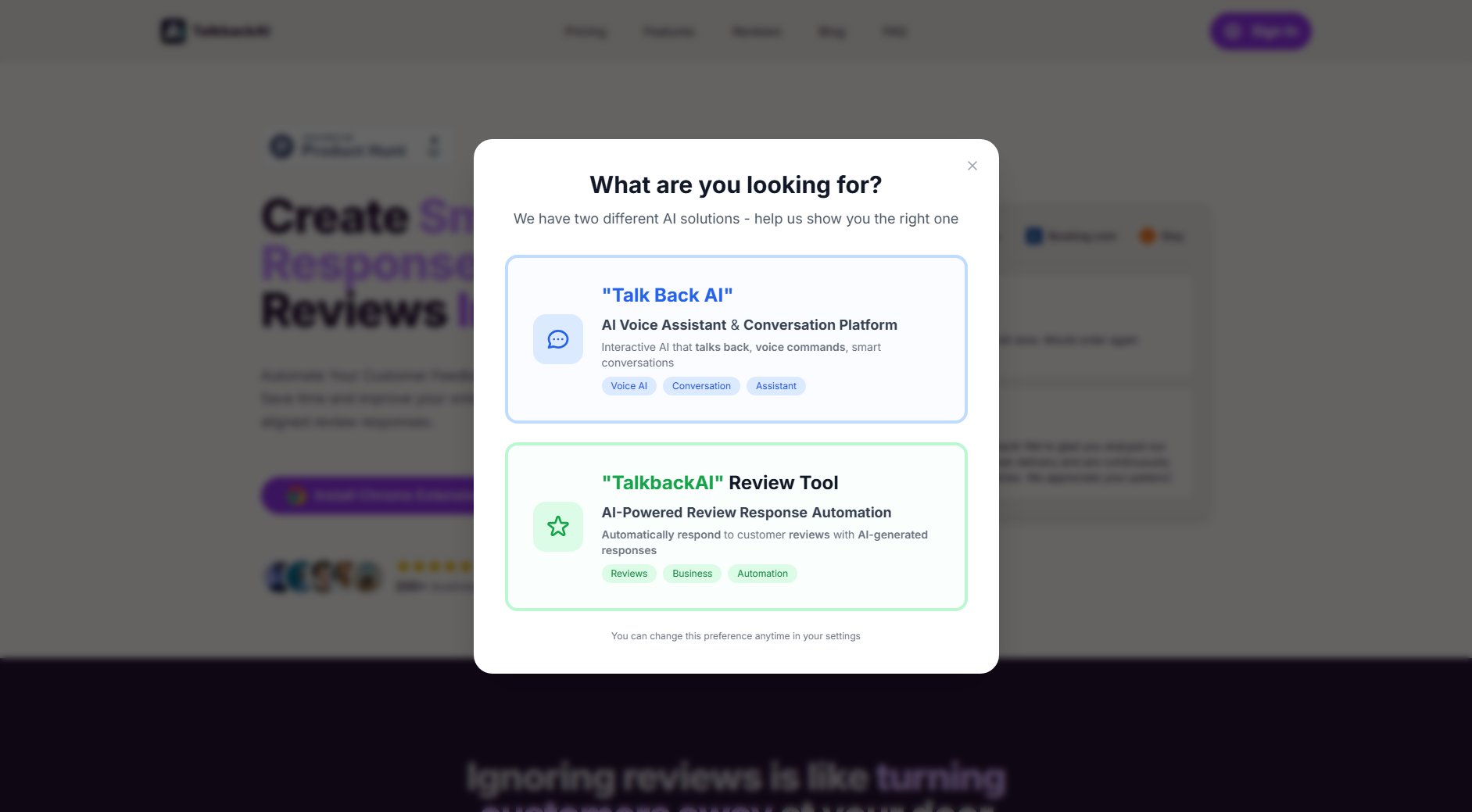 TalkbackAI TalkbackAI Interface & Screenshots TalkbackAI TalkbackAI Interface & Screenshots