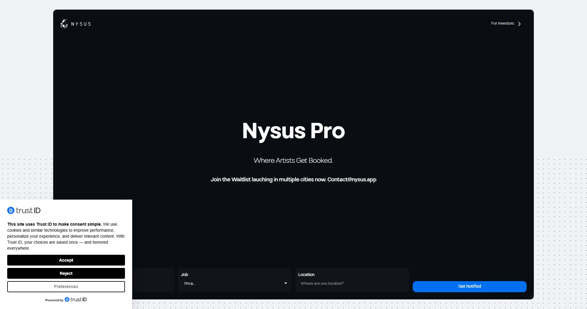 Nysus Pro Nysus Pro Interface & Screenshots Nysus Pro Nysus Pro Interface & Screenshots