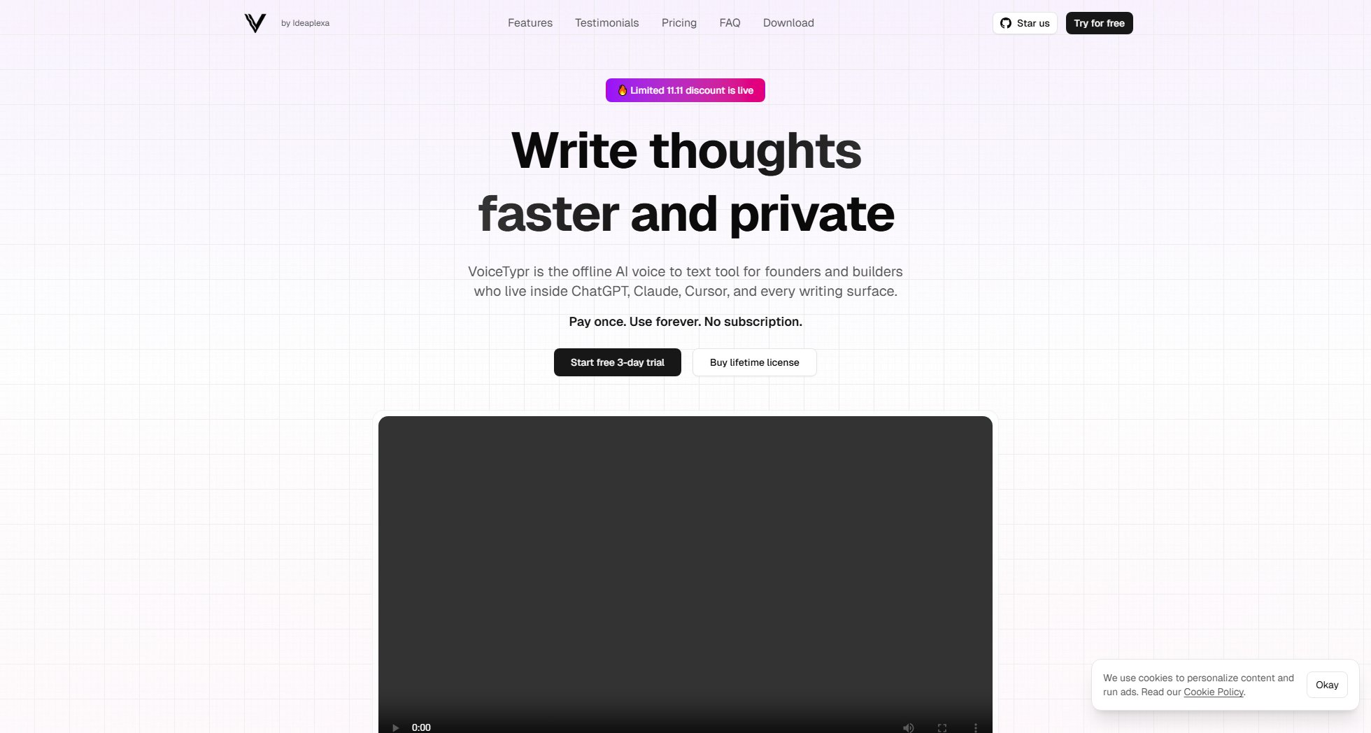 VoiceTypr VoiceTypr Interface & Screenshots VoiceTypr VoiceTypr Interface & Screenshots