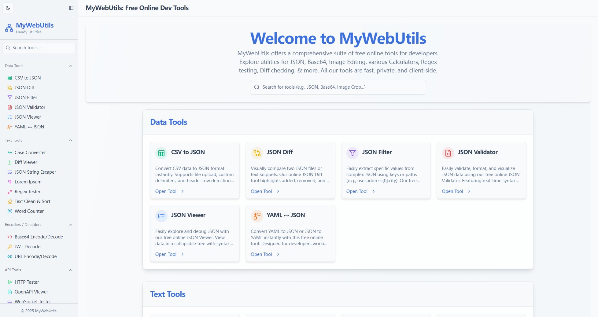 MyWebUtils MyWebUtils Interface & Screenshots MyWebUtils MyWebUtils Interface & Screenshots