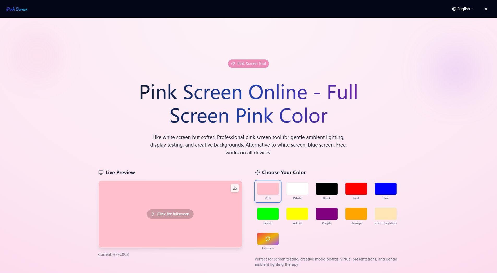 Pink Screen Pink Screen Interface & Screenshots Pink Screen Pink Screen Interface & Screenshots