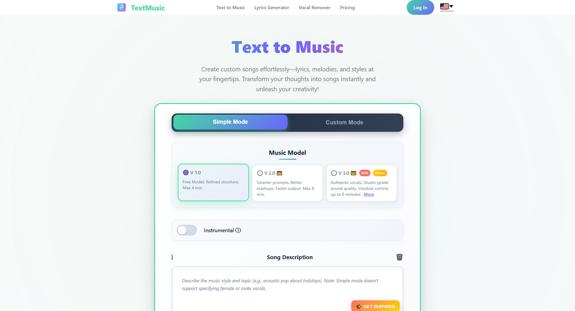 Text to Music | TextMusic.net Text to Music | TextMusic.net Interface & Screenshots Text to Music | TextMusic.net Text to Music | TextMusic.net Interface & Screenshots