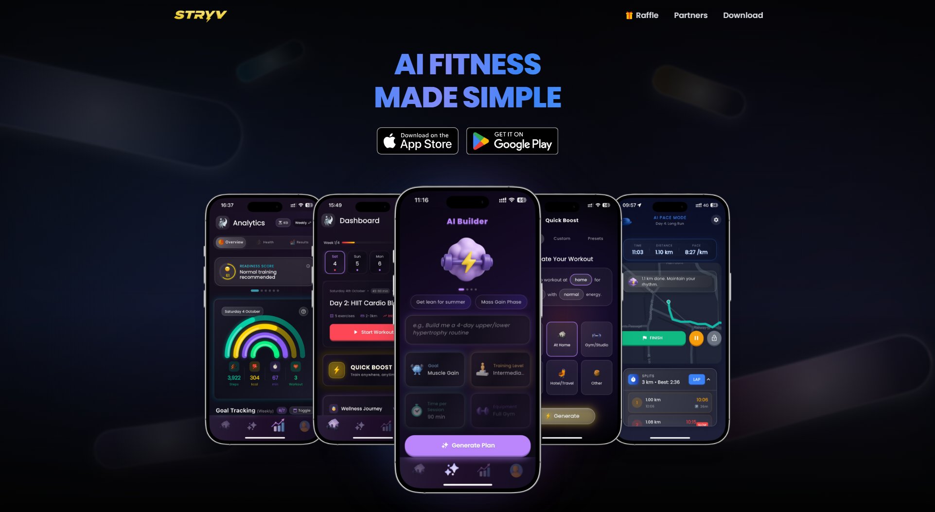 Stryv Stryv Interface & Screenshots Stryv Stryv Interface & Screenshots