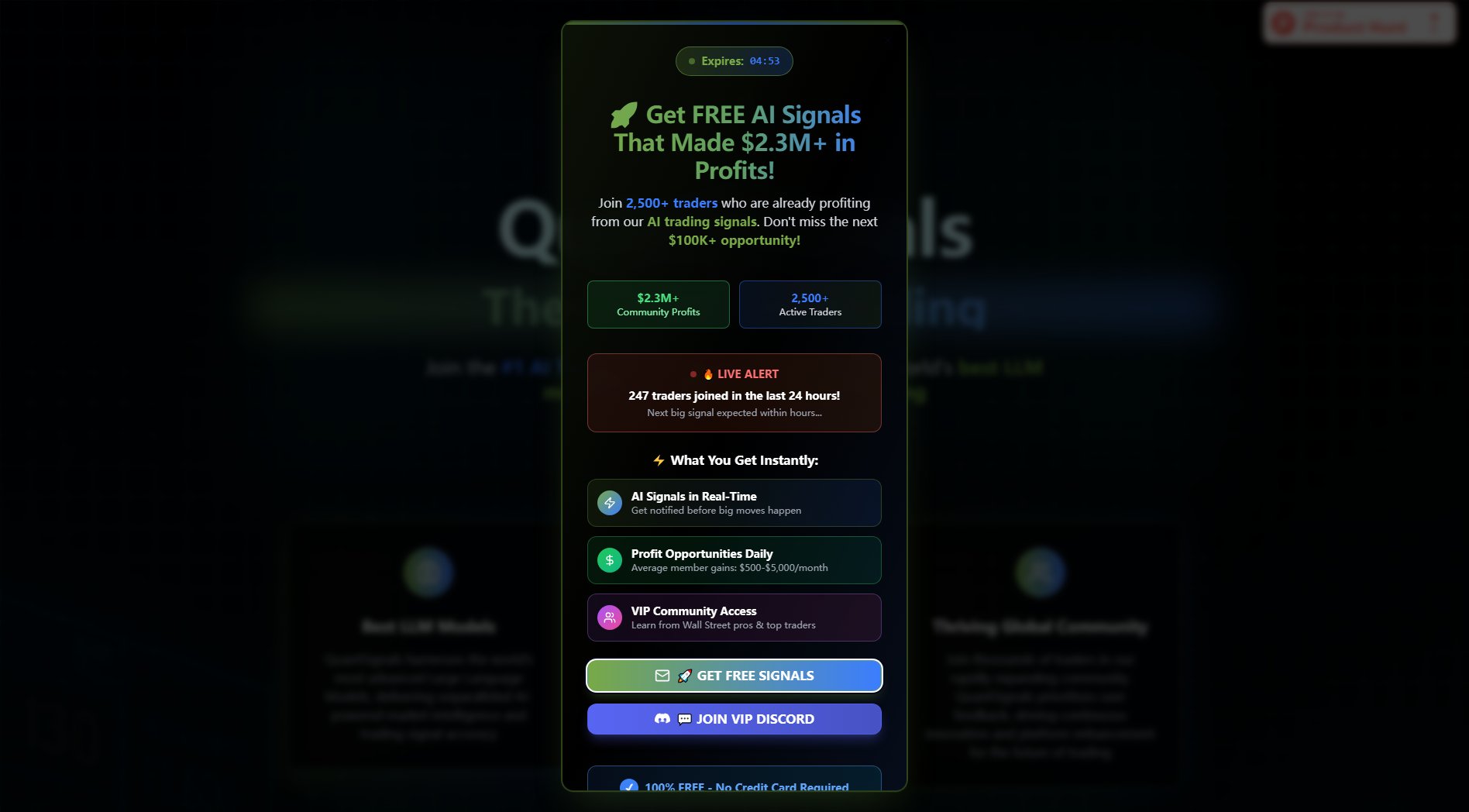 QuantSignals QuantSignals Interface & Screenshots QuantSignals QuantSignals Interface & Screenshots