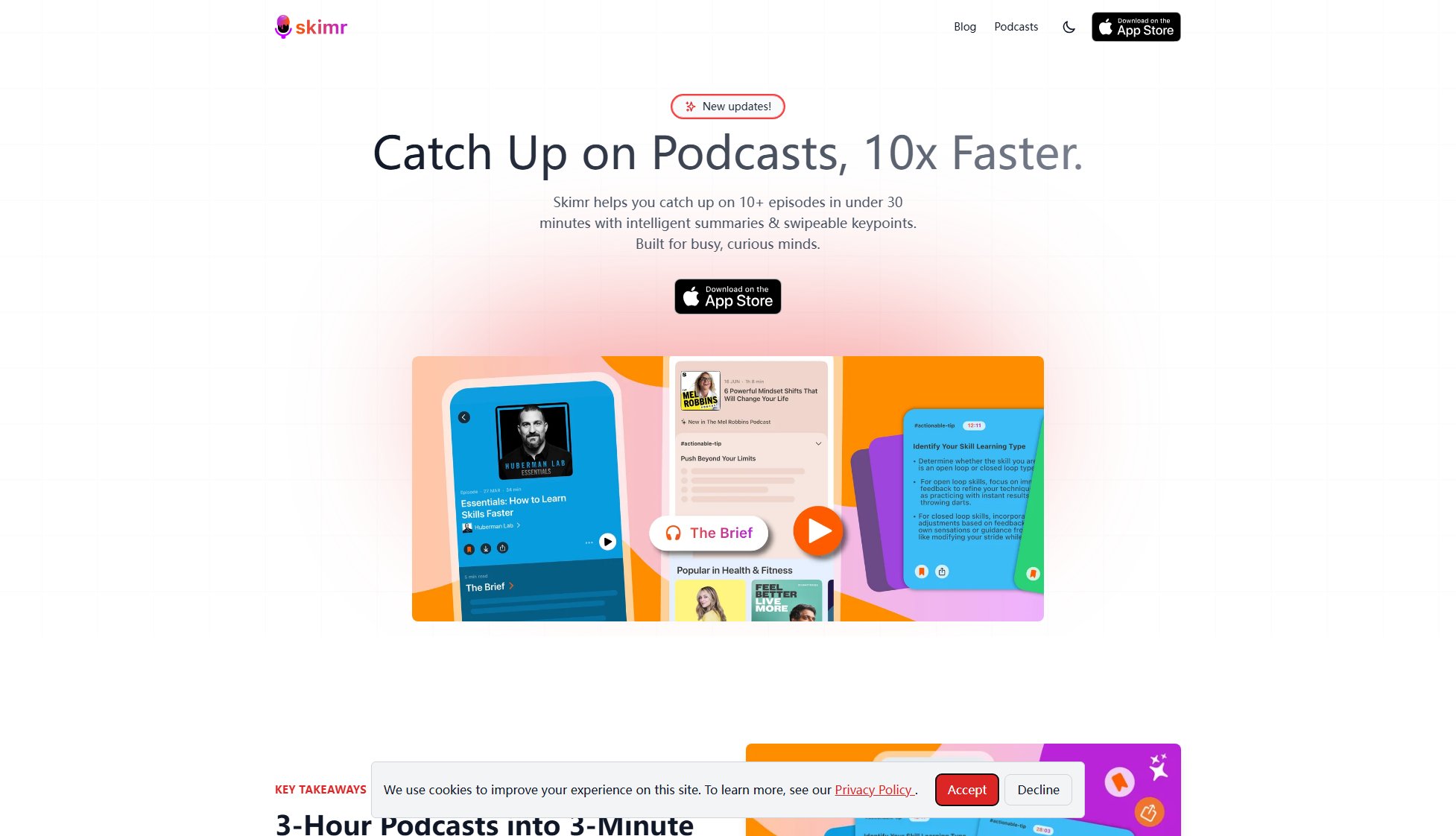 Skimr Skimr Interface & Screenshots
