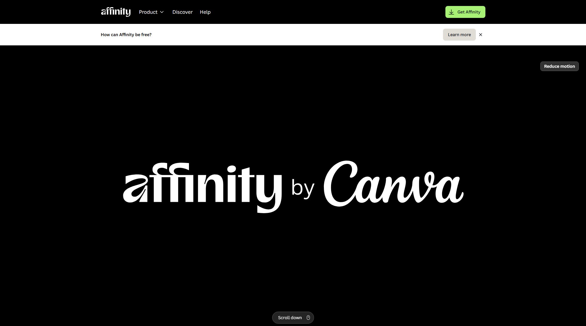 Affinity Affinity Interface & Screenshots