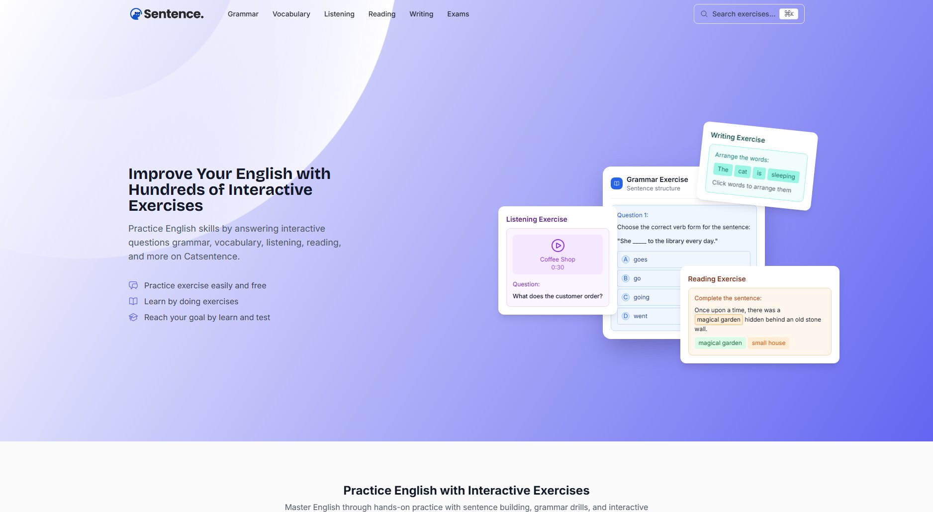 Catsentence Catsentence Interface & Screenshots