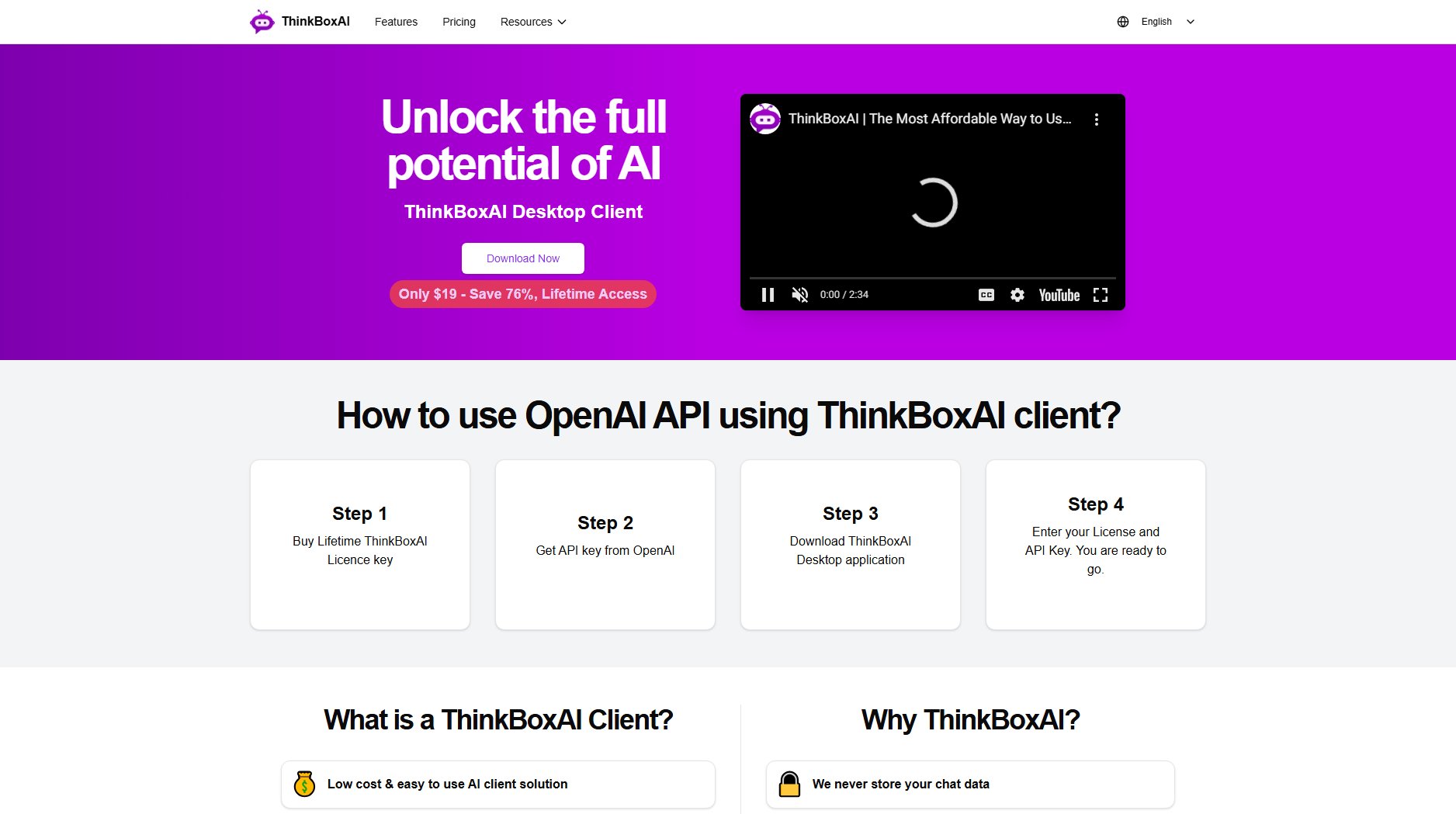 ThinkBoxAI Desktop Client ThinkBoxAI Desktop Client Interface & Screenshots