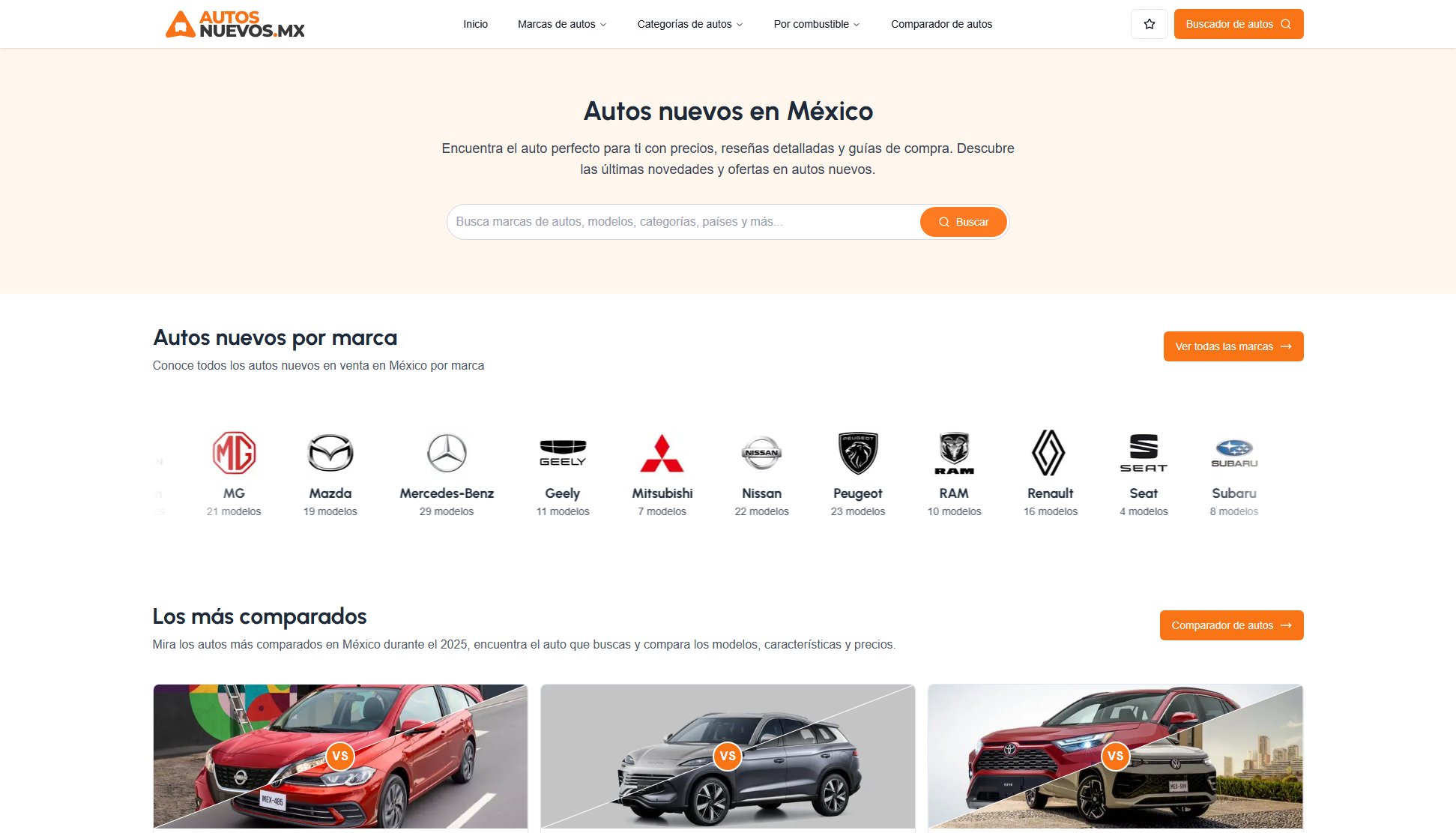 AutosNuevos.mx AutosNuevos.mx Interface & Screenshots