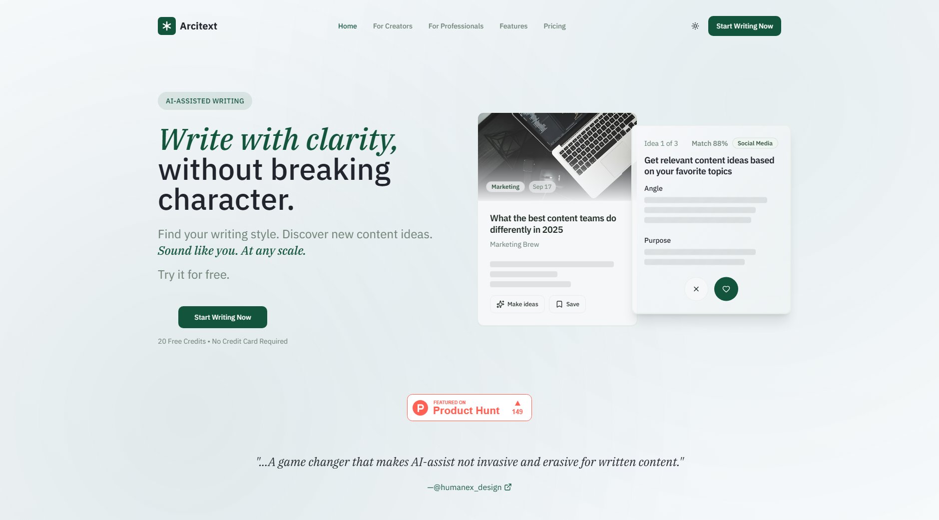 Arcitext Arcitext Interface & Screenshots Arcitext Arcitext Interface & Screenshots