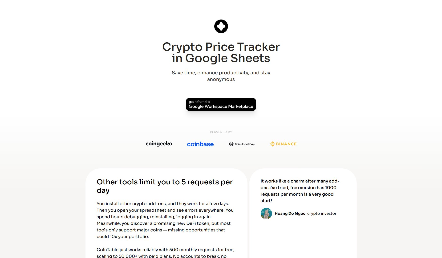 CoinTable CoinTable Interface & Screenshots CoinTable CoinTable Interface & Screenshots