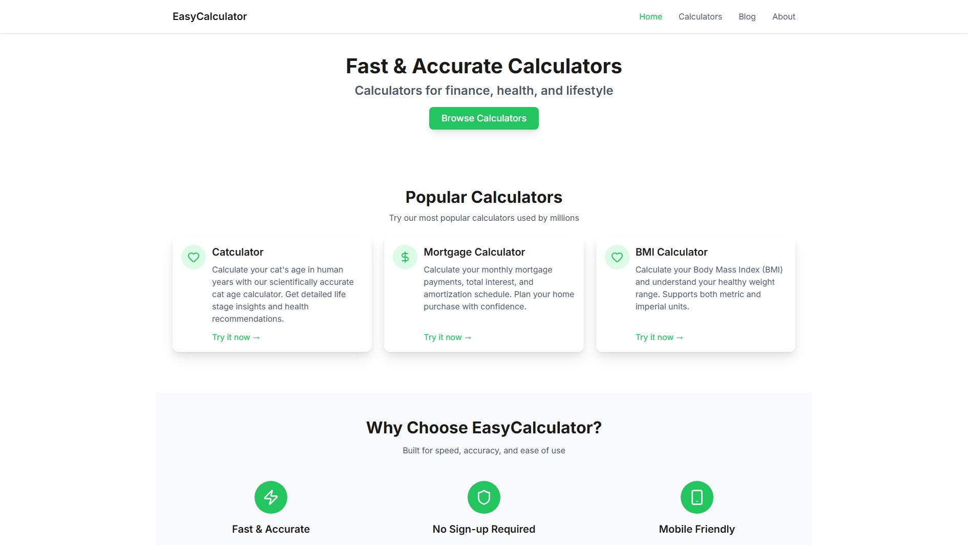 EasyCalculator EasyCalculator Interface & Screenshots EasyCalculator EasyCalculator Interface & Screenshots